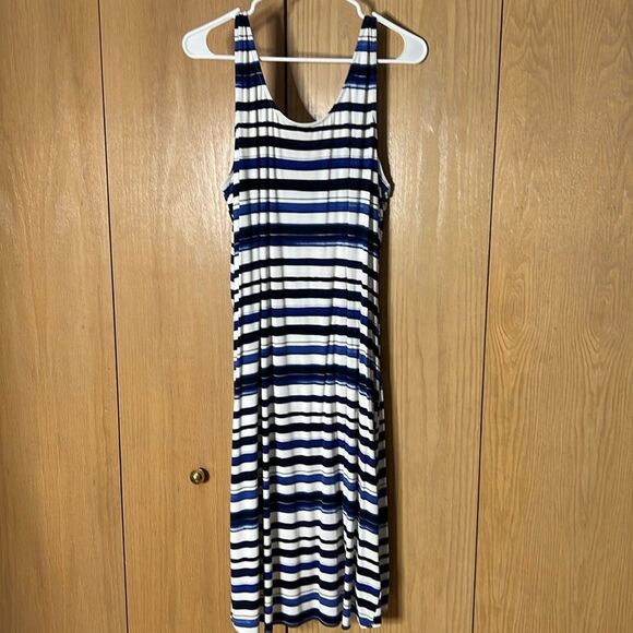 Tommy Bahama Aquarelle Stripe Tambour Dress Size XL - Picture 6 of 6